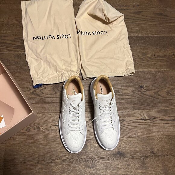 White Beverly Hills Louis Vuitton Mens Sneakers - Picture 3 of 14